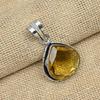 Citrine Topaz Beautiful Gemstone Solid 925 Sterling Silver Handmade Jewelry Pendant