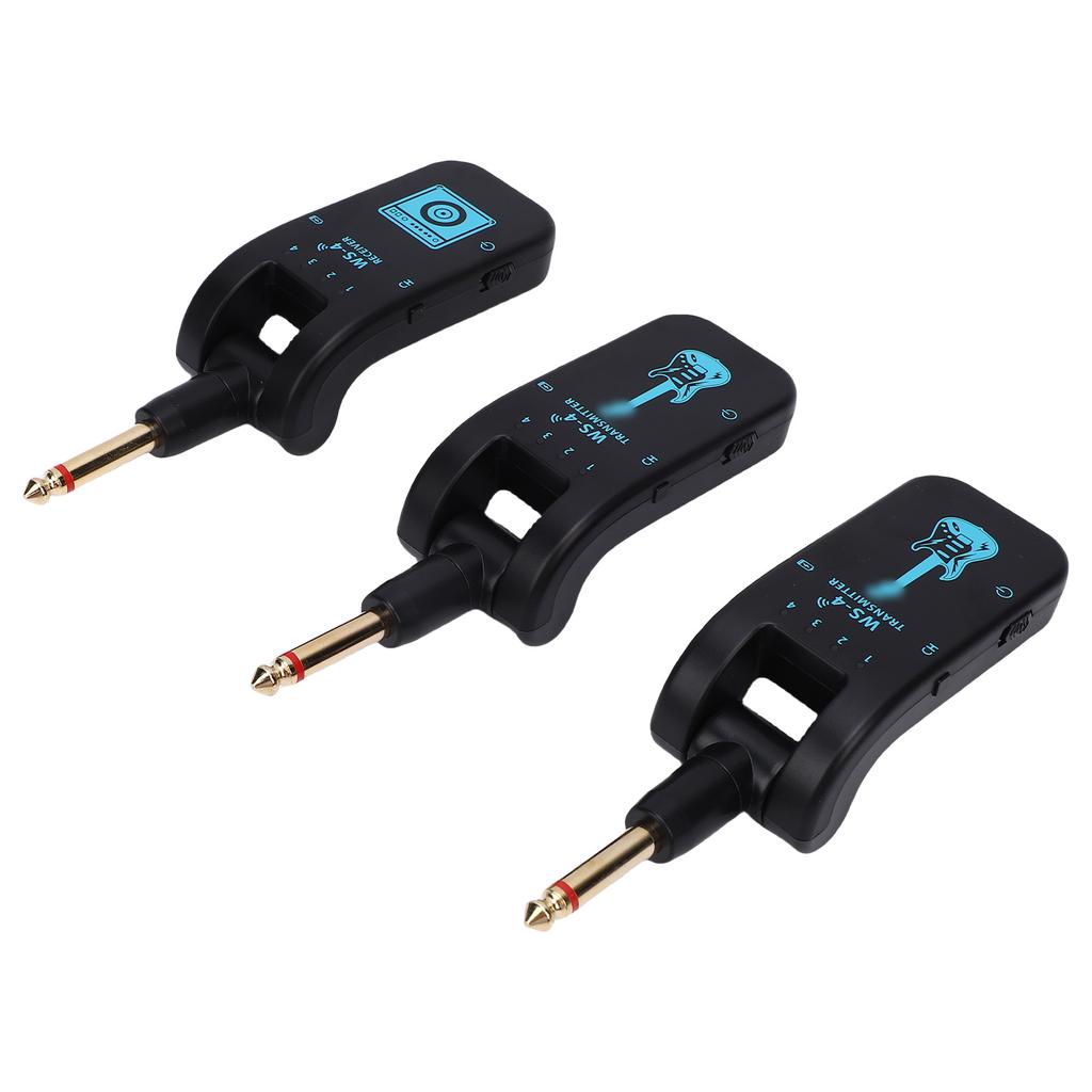 Беспроводная гитарная система 2,4 ГГц Перезаряжаемый комплект передатчика и приемника для гитары Подключи и играй 48 кГц 16 бит Реальное время