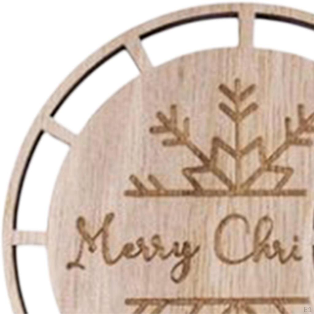 Набор для самостоятельного изготовления деревянных срезов, незаконченных круглых с веревочными деталями для рождественских украшений, подставок под стаканы