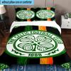 3pcs Celtic Football Club Crest Printed Bedding Set Duvet Cover Closure Includes 1 Duvet Cover & 2 Pillowcases Bedding Sets Home Decor Gifts