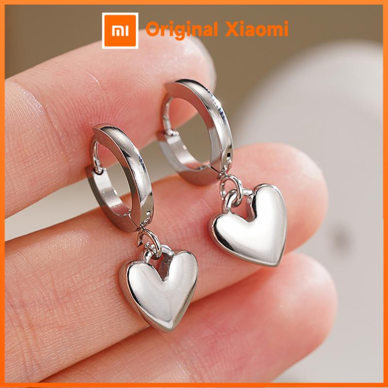 Xiaomi Huitan Romantic Heart Stainless Steel Drop Earrings for Women Wedding Fashion Engagement Accessories Lady Hypoallergenic Jewelry