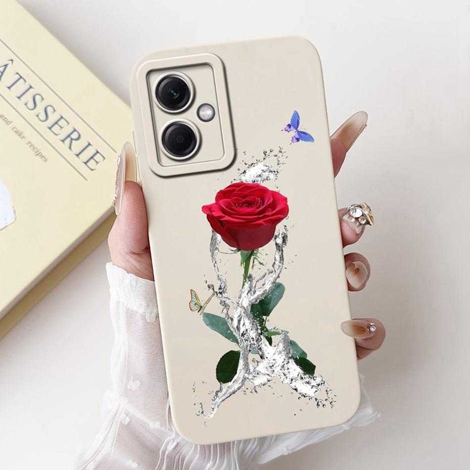 Beautiful Floral Phone Case For Xiaomi Redmi Note 12 5G Soft Silicone Shockproof Cases For Redmi Note 12 Pro Note12 5G Bumpers