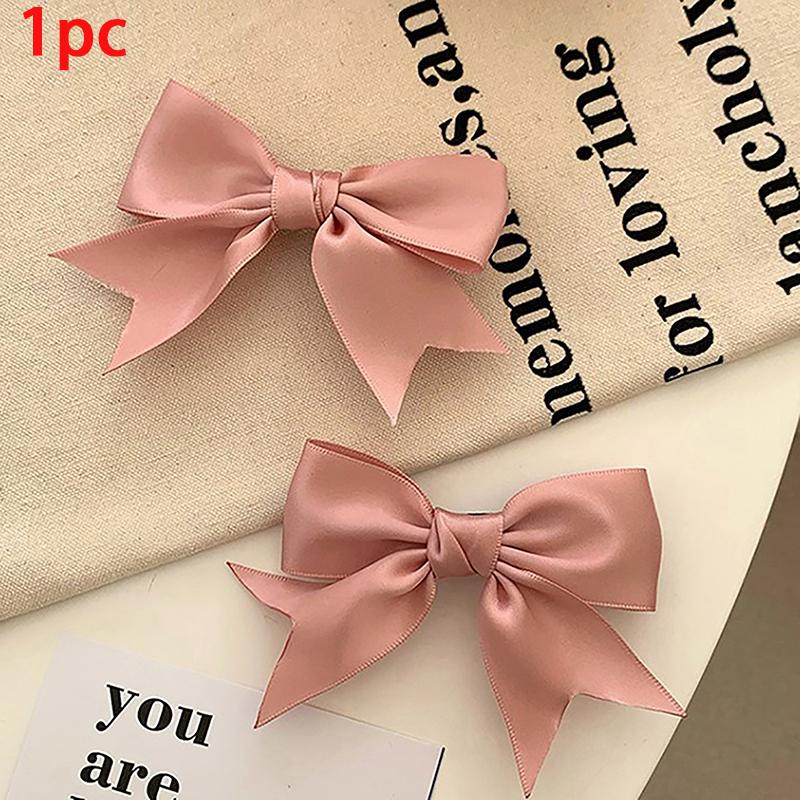 Элегантные атласные банты для волос заколки для девочек заколки кави милые аксессуары для волос