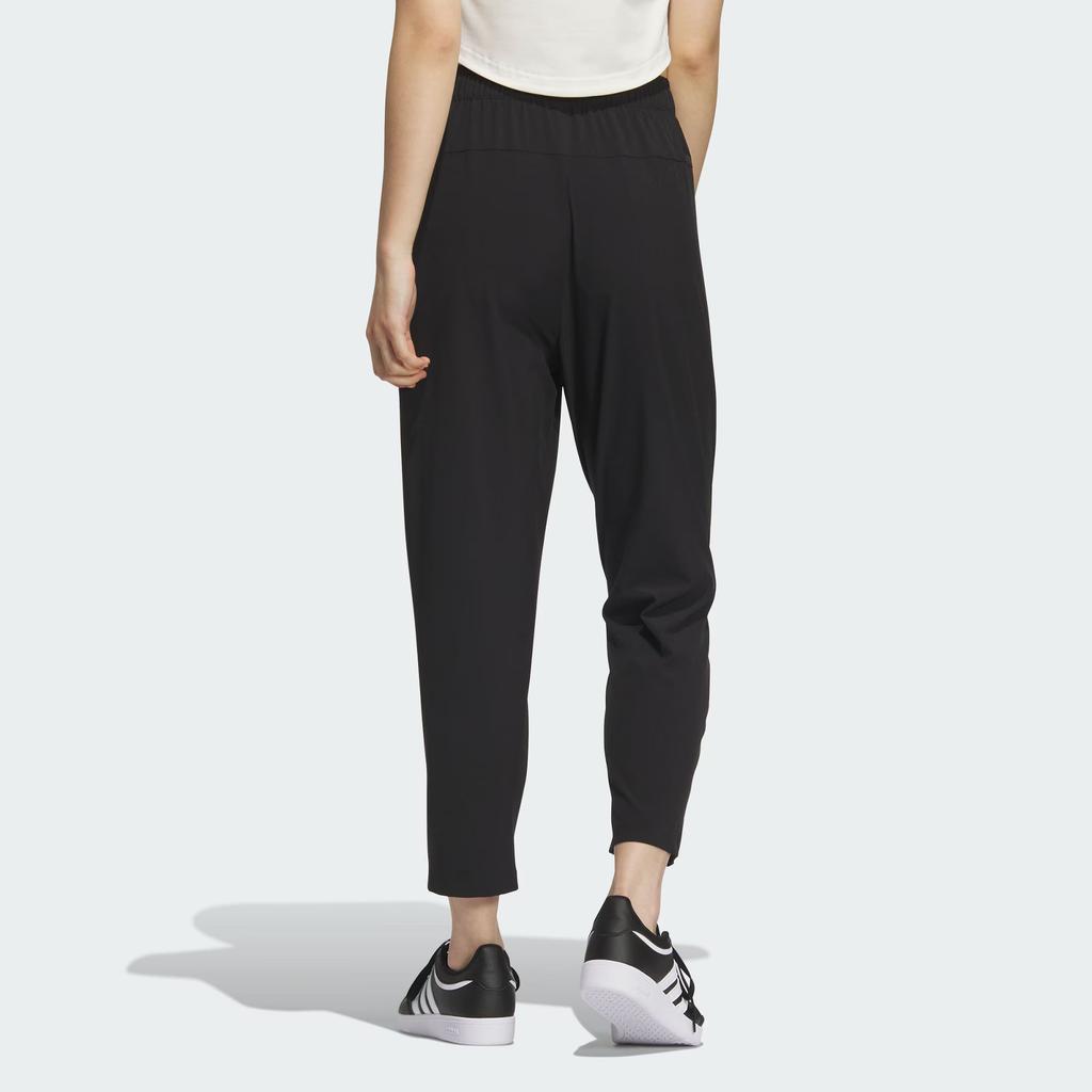 Adidas Брюки Climacool 7/8 из эластичной ткани, быстросохнущие, с охлаждающим эффектом, на кулиске, спортивные брюки, женские брюки, черные KC1485