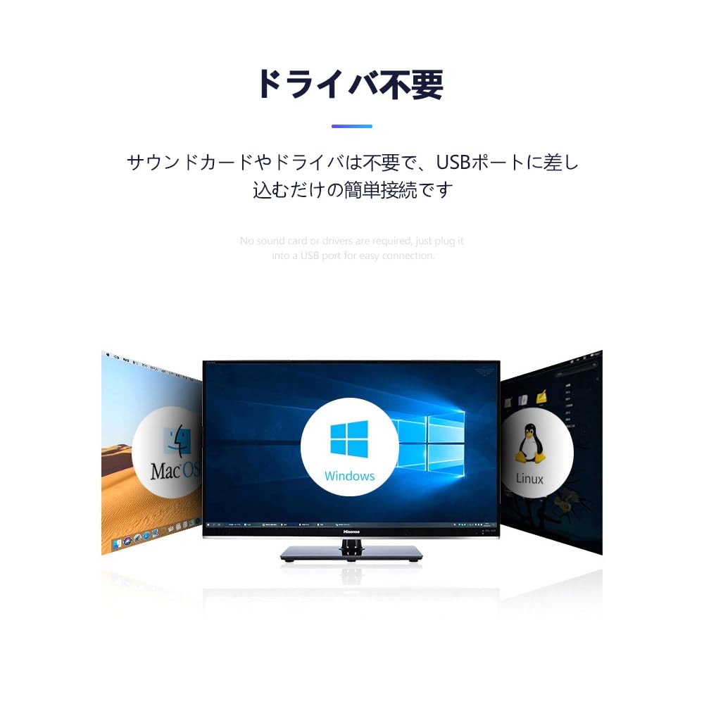 Адаптер-конвертер USB-разъема для наушников, внешняя звуковая карта, совместимая с Surface 3,5 мм, 3-контактный (ТРС)/4-полюсный (TRRS) Windows/Vista/XP/Mac