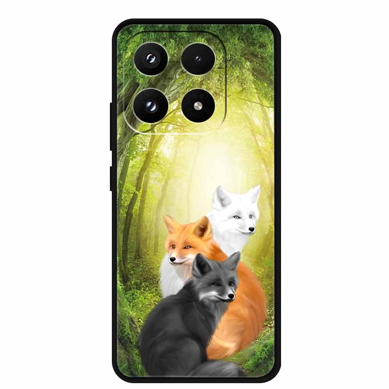 Для Xiaomi 17 Чехол Мультяшный Черный Силиконовый Роскошные Чехлы для Телефона для Xiaomi17 Ударопрочные Мягкие Чехлы для Xiaomi 17 5G TPU Funda Capa