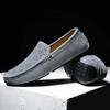 2024 New Men's Suede Shoes Breathable Summer Shoes Simple Light Slip On Men Shoes Handmade Casual Comfortable Driving Flats Male