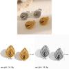Geometric Stainless Steel Earrings For Women With Pvd Finish For Trendy Fashion