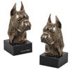Boxer, German Boxer I - Dog Statue, Bust On Stone Base, Sculpture, Trophy for Dog Show by Brand