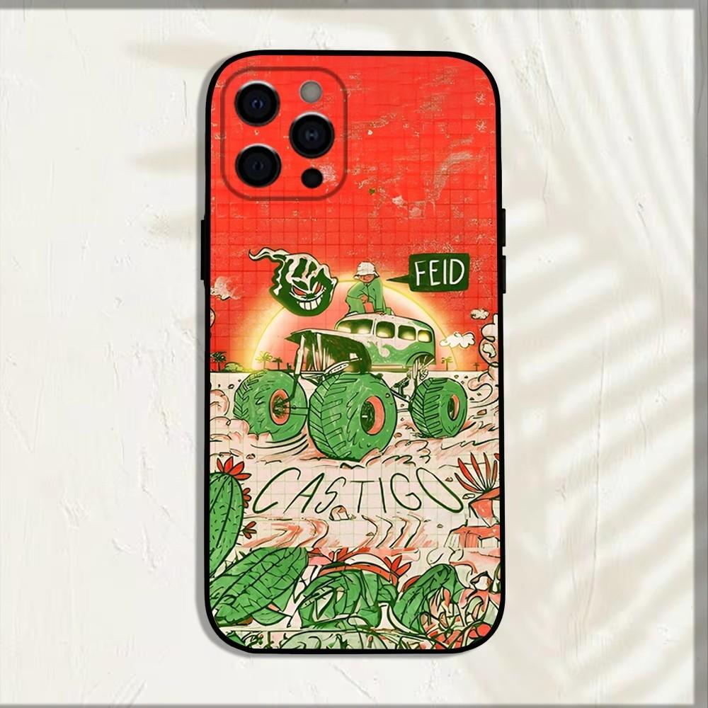 Singer F-Feid Ferxxo SIXDO Phone Case For iPhone 16,15,14,13,12,11,Pro,X,XS,Max,XR,Plus,Mini Soft Black Cover