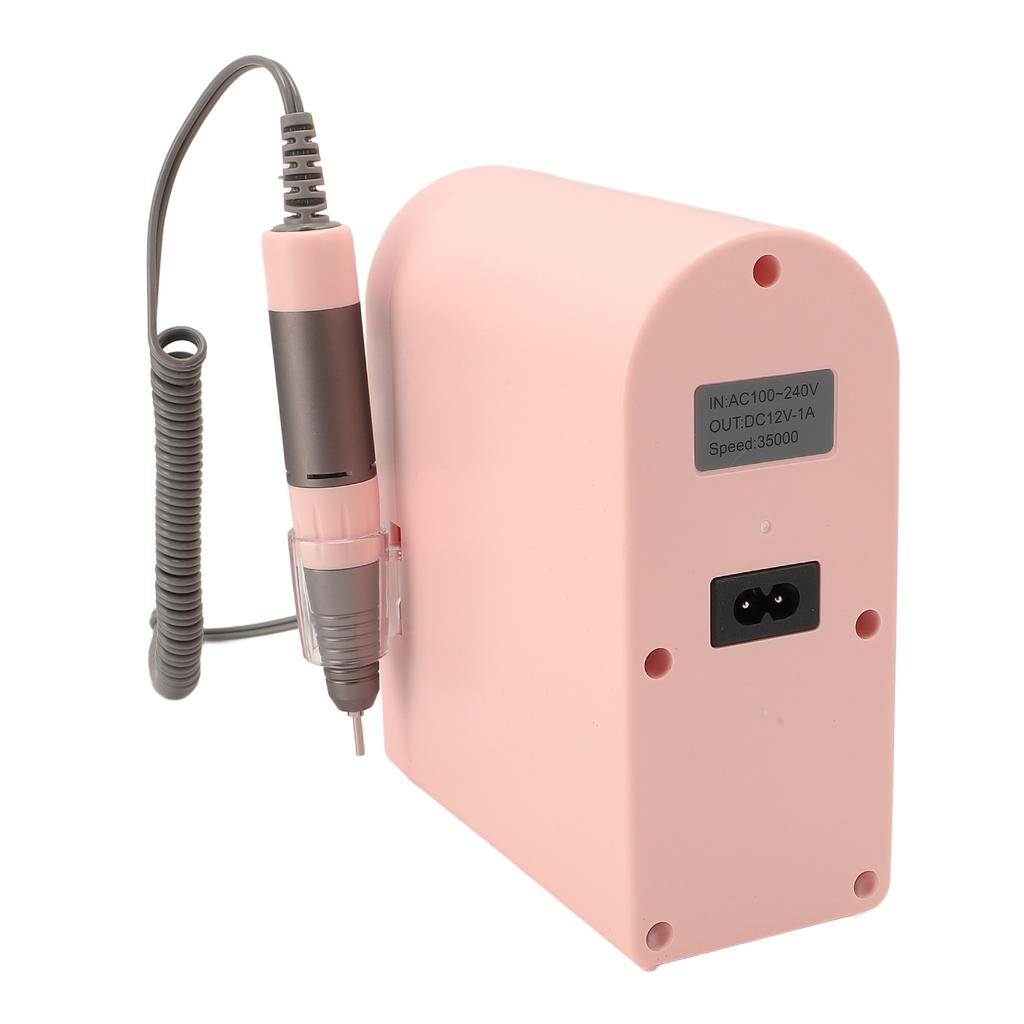 Desktop Electric Nail Drill Machine 0-35000rpm Plug In Nail Polisher Professional Nail Grinder for M