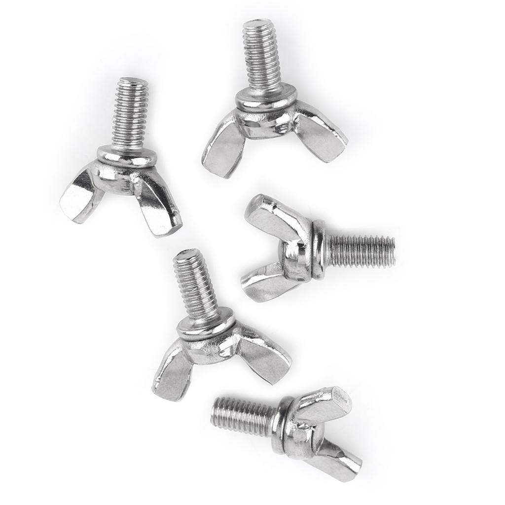 5 шт. в упаковке 304 нержавеющая сталь винты-бабочки болты машинный крепеж(М5 * 10мм)