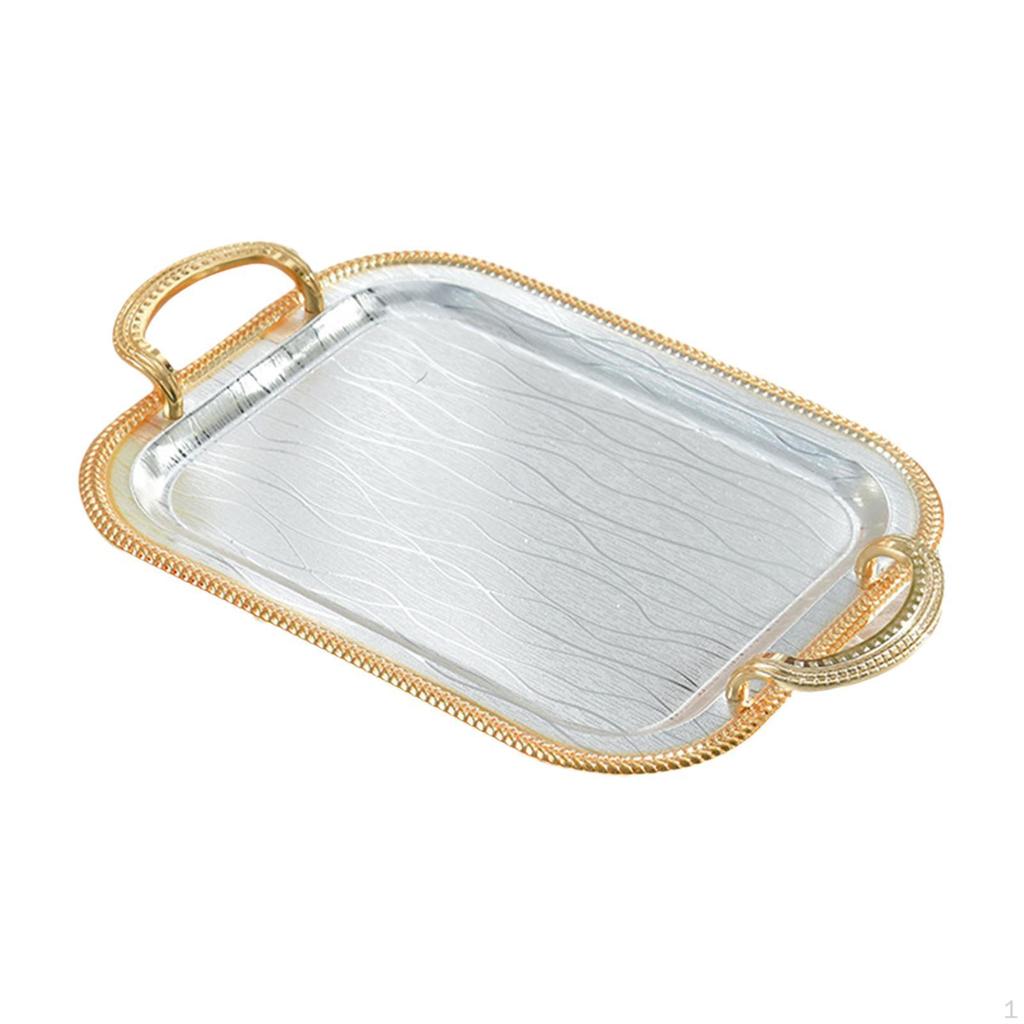 Поднос для сервировки, декоративный многоцелевой элегантный держатель для чайной чашки, ювелирные изделия для кухни, туалета
