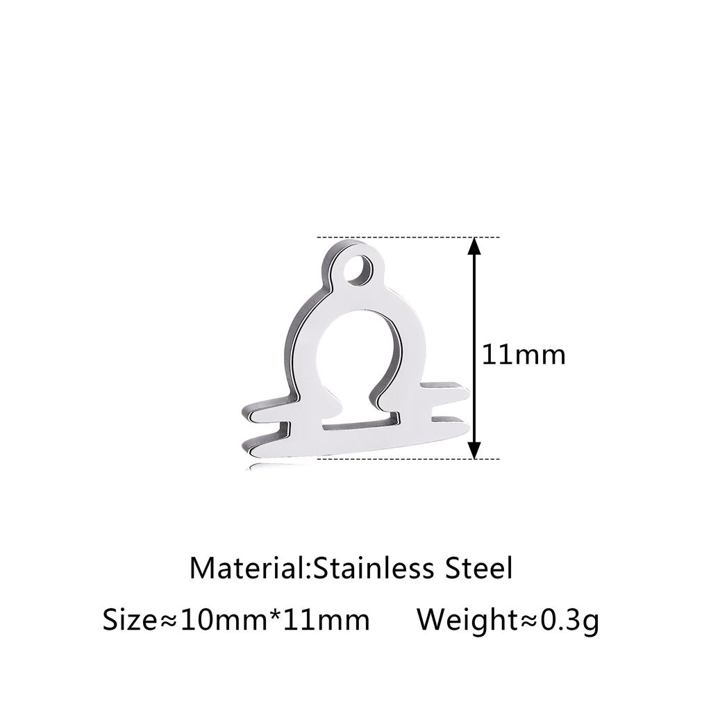 5 шт./лот Шармы со знаком зодиака из нержавеющей стали Мини-подвески со созвездиями Для DIY Рукоделия Ожерелья Браслеты Изготовление ювелирных изделий