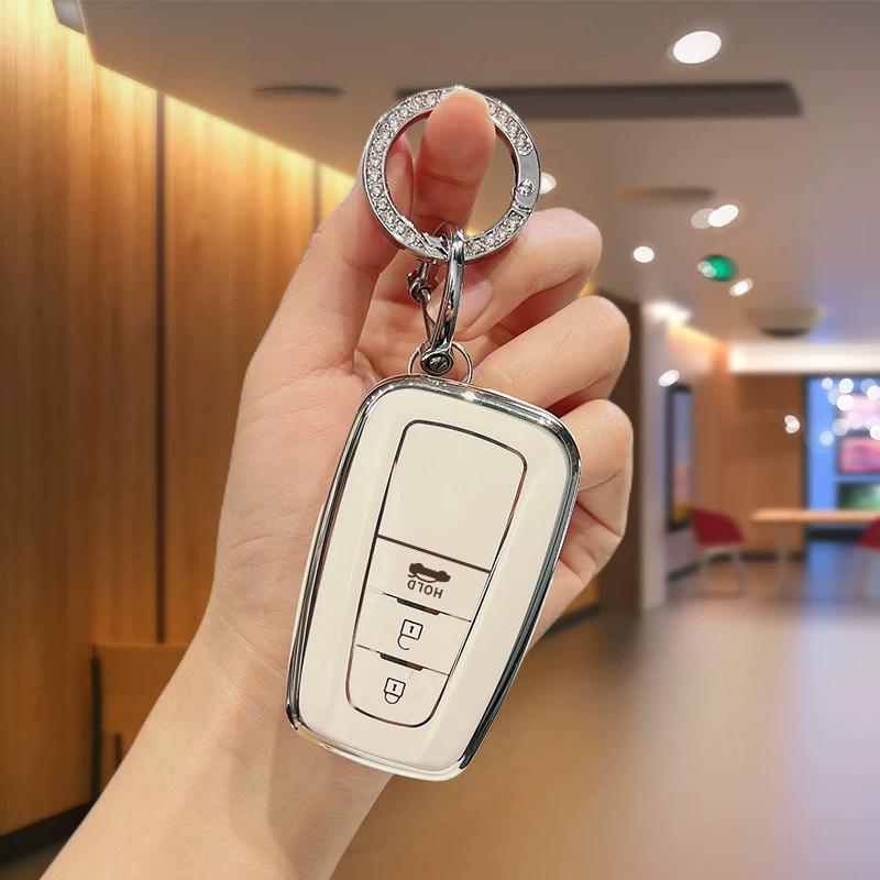 Автоматический Бесключевой Защитный Чехол-Брелок Для Toyota Highlander Prius C-Hr Corolla Hybrid Rav4 Camry Чехол Для Автомобильного Ключа Аксессуары