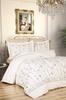 İpek Полноразмерный комплект пододеяльников с вышивкой, пододеяльник 200х220, простынь 240х260, кремовый - капучино