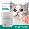 Портативные салфетки для чистки глаз домашних животных - 200 одноразовых штук для очистки пятен от слез кошек и собак и грязи из глаз