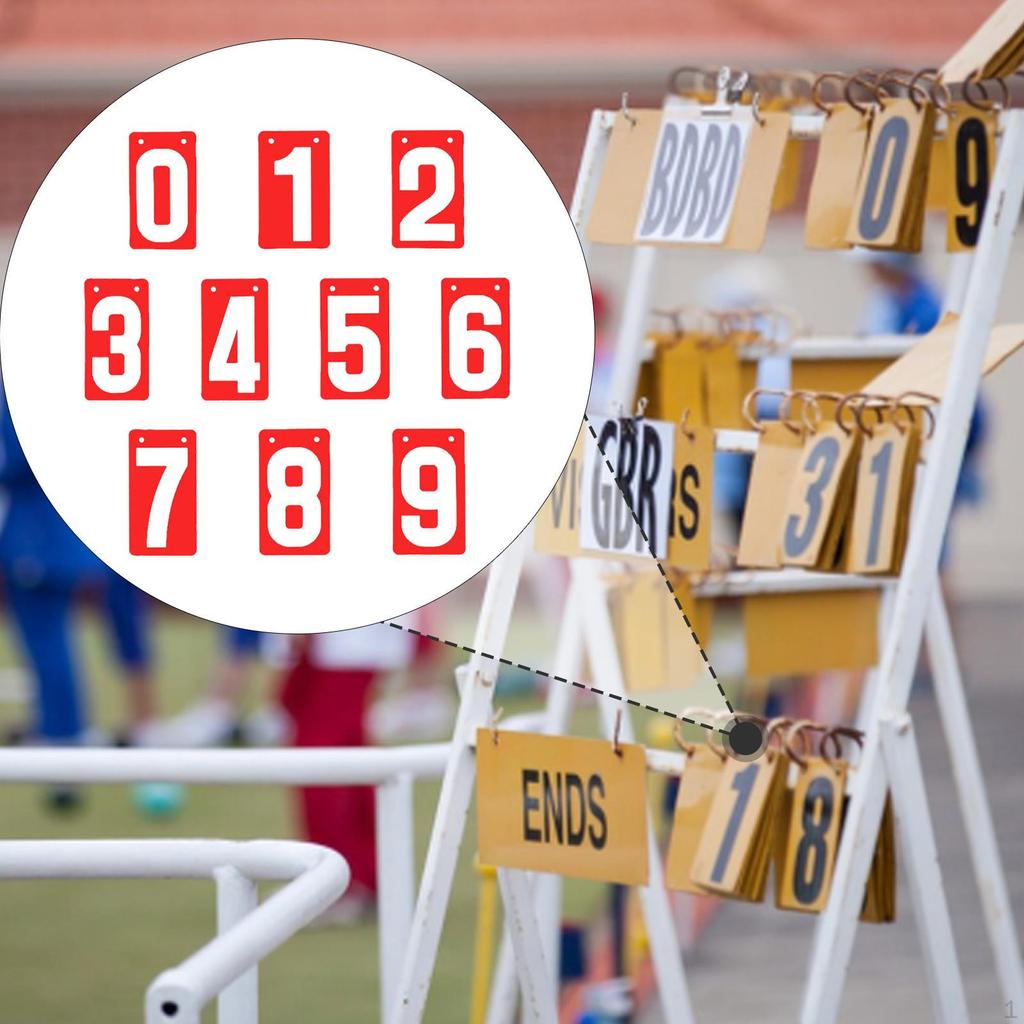 Score Keeper Flip Number Cards Numbers 0-9, Соревнование, Портативный, Настольный дисплей для футбола