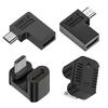 Удлинительный адаптер Micro USB Male на Type C Female под прямым углом 90 градусов USB C