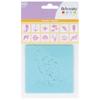 Set of 12 Stencils - Artemio - Mermaid - 9x9 Cm - Rigid Plastic - Mixed