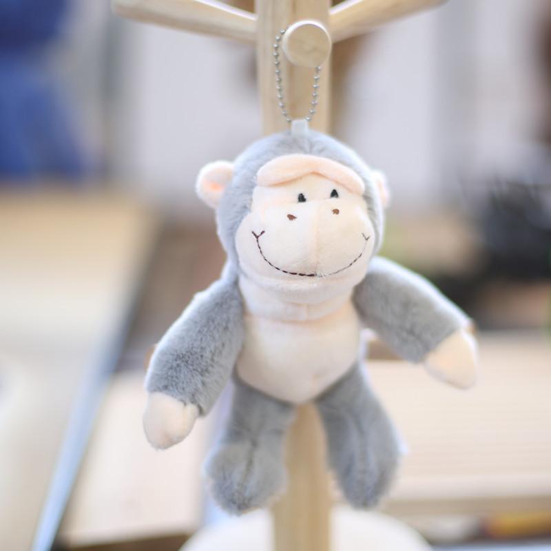 Adorable Plush Monkey Keychain Cute Cartoon Gorilla Backpack Pendant Soft Toy