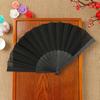 Floral Lace Folding Fan Solid Color Strong Structure Portable Handheld Fan for Weddings Parties Travel