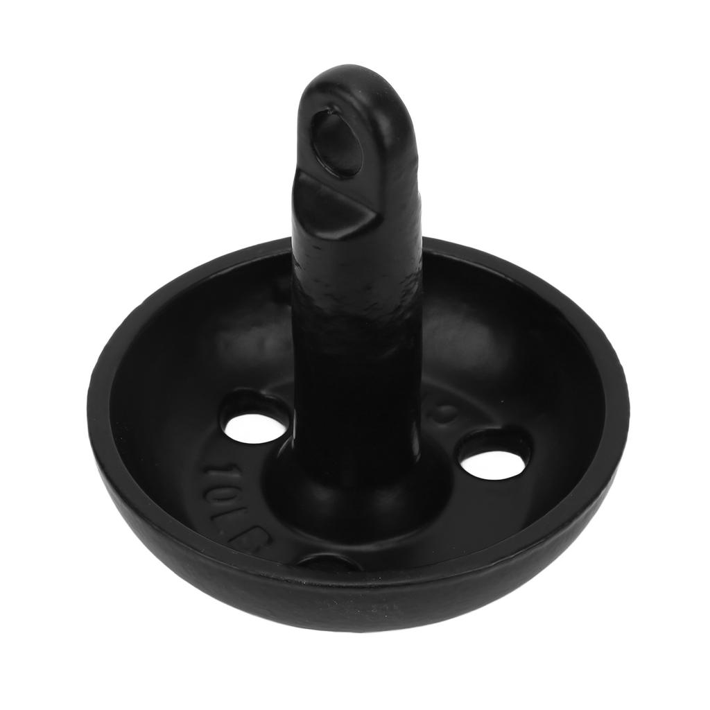 Грибковый якорь из углеродистой стали 10 фунтов Цельнолитой с ПВХ-покрытием Черный для рыболовных лодок, яхт, гидроциклов