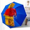 1 шт. Автоматический открывающийся/закрывающийся уличный зонт Lego Blocks, прочный железный каркас, компактный дорожный зонт - Идеальный подарок, a0829117