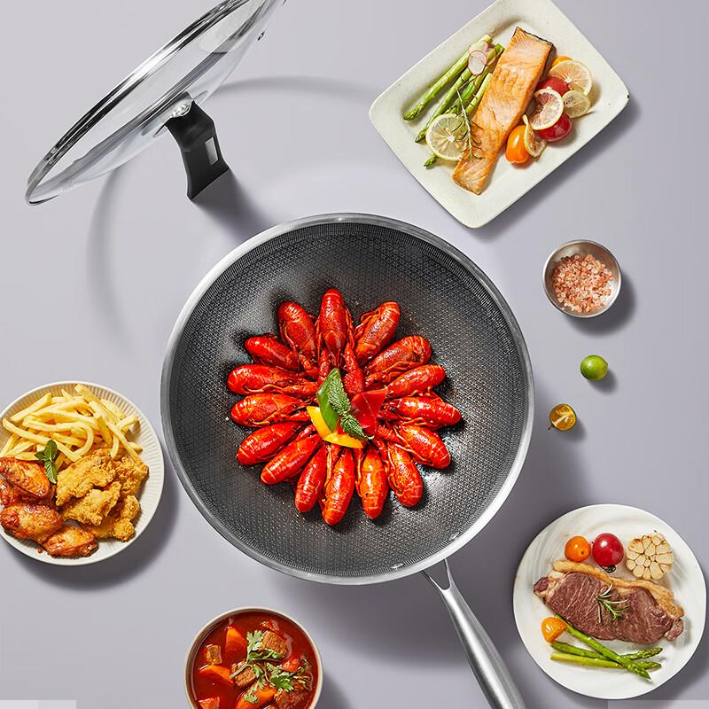 COOKER KING Starry Multi-Layer Stainless Steel Wok (32cm)