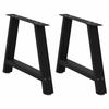 VidaXL Coffee Table Legs In A-Shape, 2 Pieces, Black, 70 X (42-43) Cm, Steel 4012840