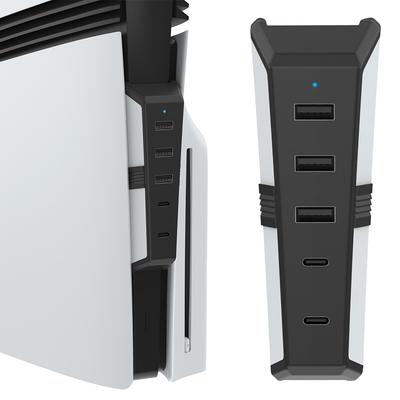 5-портовый концентратор расширения с 3x USB 2.0, 1x USB Type-C, 1x Type-C 3.1, удлинитель для передачи данных для консоли PlayStation 5 Pro