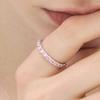 Hyeres-lor Essence Silver (W) Modern Tennis Ring 2.5mm Baby Pink HL4R45422W9