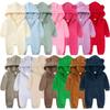 European & American Infant Long-Sleeve Romper: Warm Autumn/Winter Baby Onesie