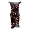 Женские повседневные платья для вечеринок с цветочным принтом, нерегулярный подол на одно плечо, сексуальное платье русалки с открытой спиной