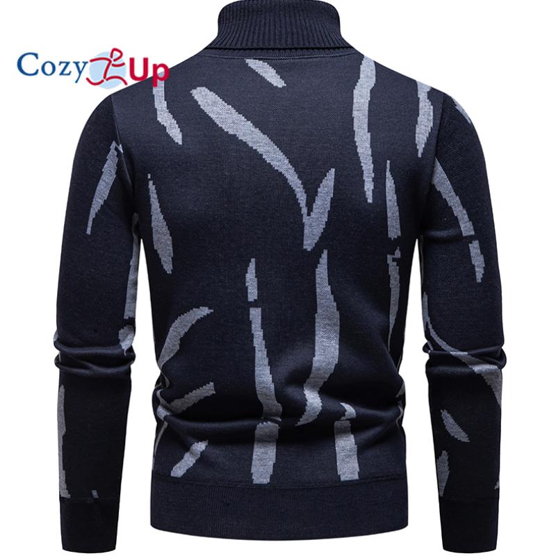 Cozy Up Men's Thickened and Fluffy High-Collar Pullover Sweater