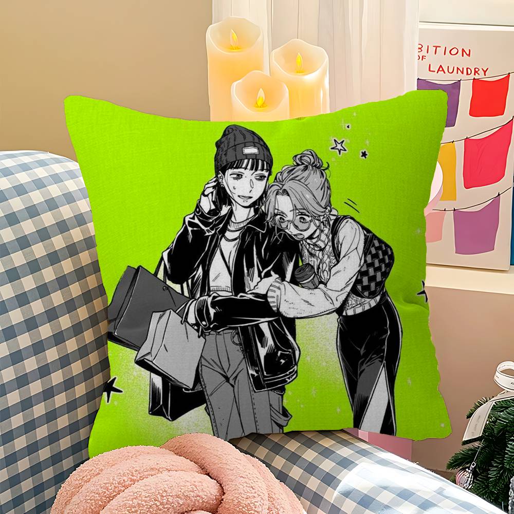 Anime The Guy She Was Interested in Wasnt A Guy At All Pillow Anime Pillow Sofa Bed Head Pillow Cover Cushion Cover