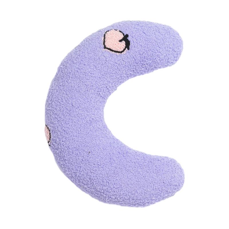 Подушка-полумесяц для питомца U-образная подушка Защищает шейный отдел позвоночника Глубокий сон Мягкая и пушистая Игрушка для комфорта питомца Подушка для кошки Подушка для питомца