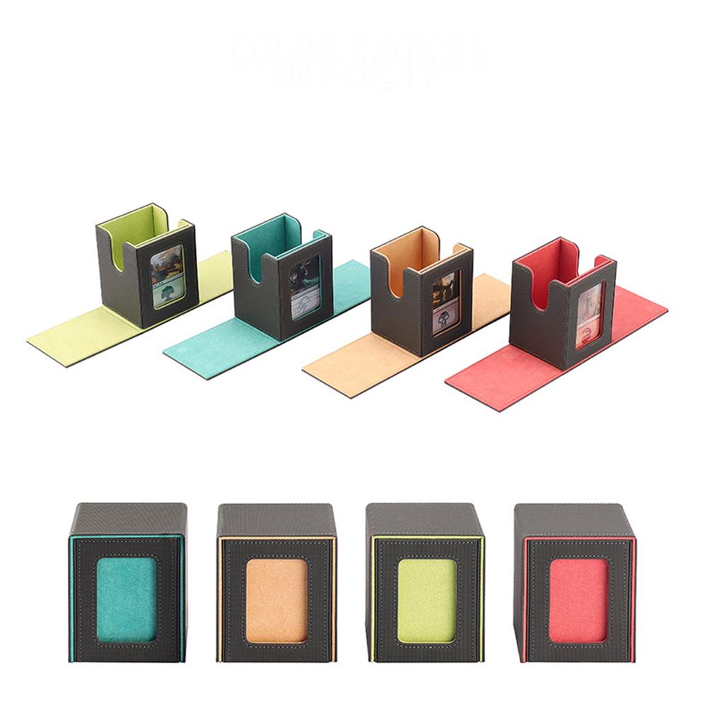 Коробка для коллекционных карточек, прочный и надежный контейнер для хранения карт, коллекционный футляр для игровых карт, вмещает более 100 карт, коробка для хранения