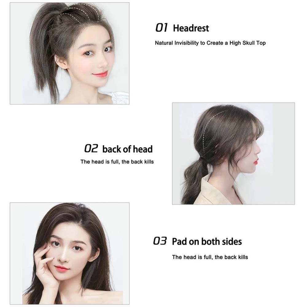 Synthetic hair False Hair Clip Invisible Hair Bun DIY Hair Extension Wig Cushion Fluffy Hair Pad