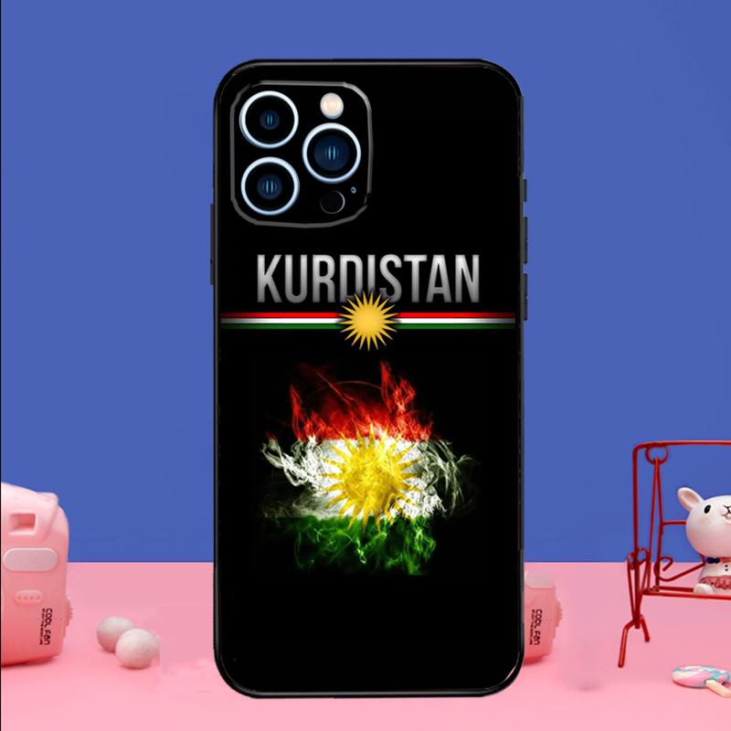 Kurdistan Flag Phone Case For iPhone 16 15 14 13 12 11 17 Pro Max Plus 12 13 mini 16e 17 Air Bumper Cover