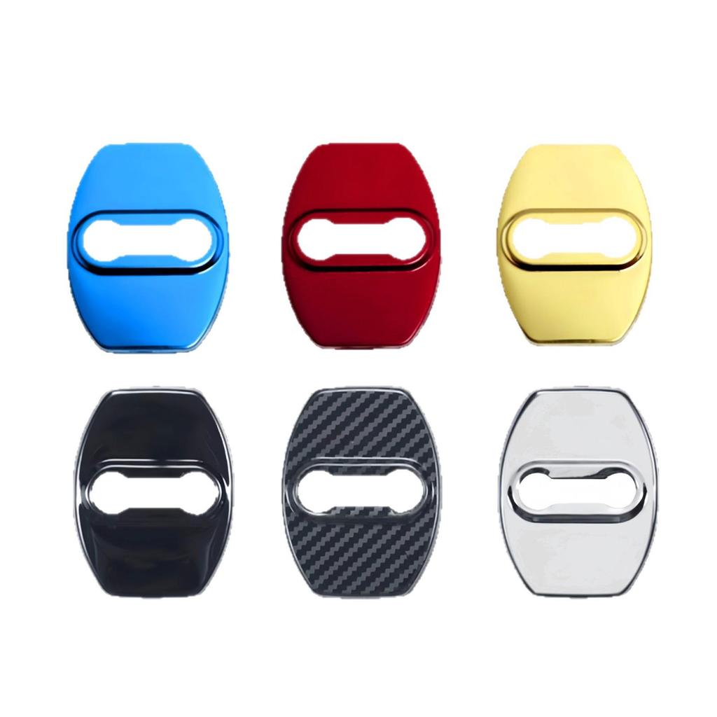 Bezza Stainless Steel Car Door Lock Cover with Logo for Cross-Border Compatibility