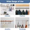 12 Pcs Shower Curtain Hooks Rust Proof Metal Shower Curtain Hooks Double Sided Smooth Shower Curtain Holders with Beads