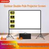 100-120 Inch Portable HD Anti-Light Outdoor Projector Screen