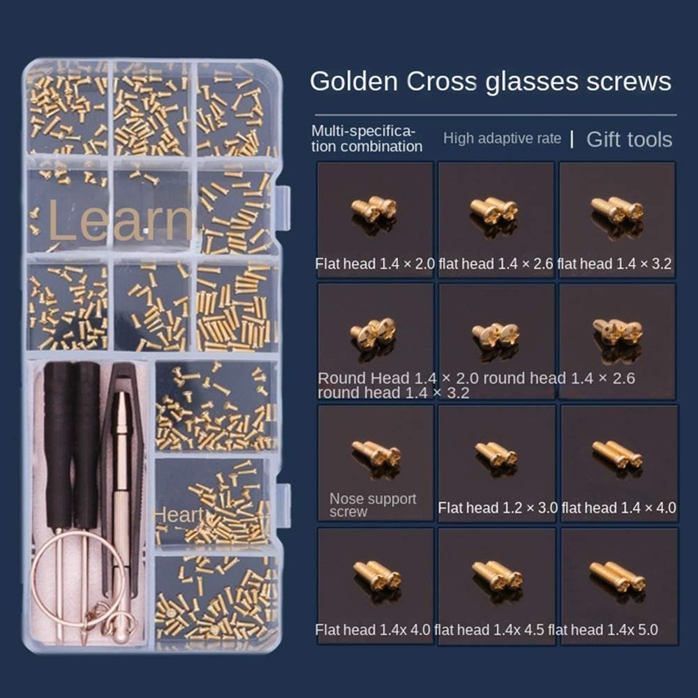 Tool Kit Screwdriver Screws Sets Repair Kit Tool Glasses Repair Screw Nut Eyeglasses Repairing Set
