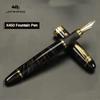 Перьевая ручка Jinhao X450 Иридиевое перо Полностью металлическая Золотой зажим Роскошные ручки Подарок студенту Канцелярские товары Офис Школьные принадлежности