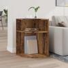 Side Table Reclaimed Wood Look 39.7 x 39.7 x 60 cm Engineered Wood