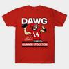 Men Black Print T-shirt Bulldogs Gunner Stockton Dawg No-Cut Transfer Paper Print Cotton Tshirt
