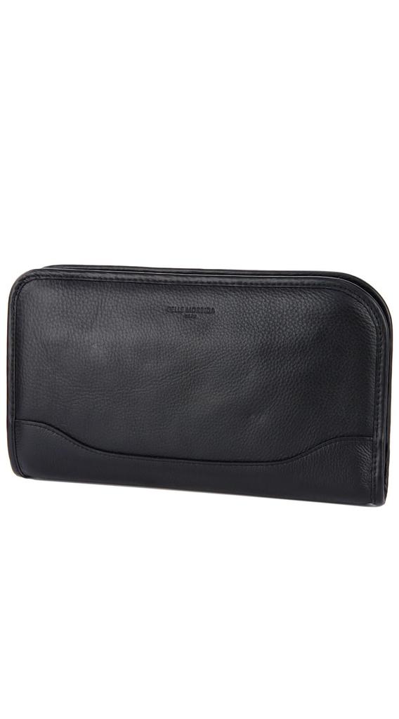 Pelle Morbida Clutch Bag Genuine Leather Maiden Voyage Shrink Leather Black PMO-MB035 Men's MB035-BK
