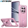 KEYSION Полый чехол с теплоотводом для Redmi Note 15 Pro+ 5G 15 Pro 4G, Магнитное охлаждение, Скрытая подставка, Ударопрочная задняя крышка телефона