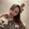 Makeup Headband Width Hair Hoop Wash Face Hair Band Cartoon Plush Headband Women Hair Accessories